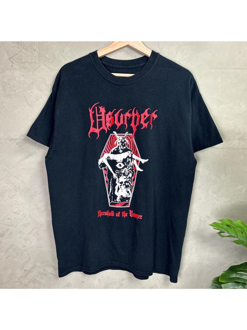Usurper Chicago Metal Band “Threshold of the Usurper” 00s Promo Large Tee